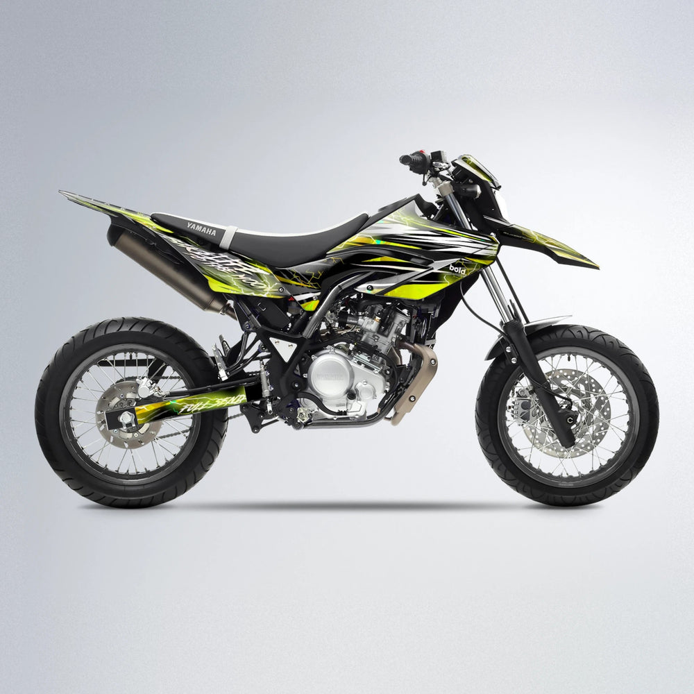 TRINITY Yamaha WR 125X supermoto graphics kit in Olive