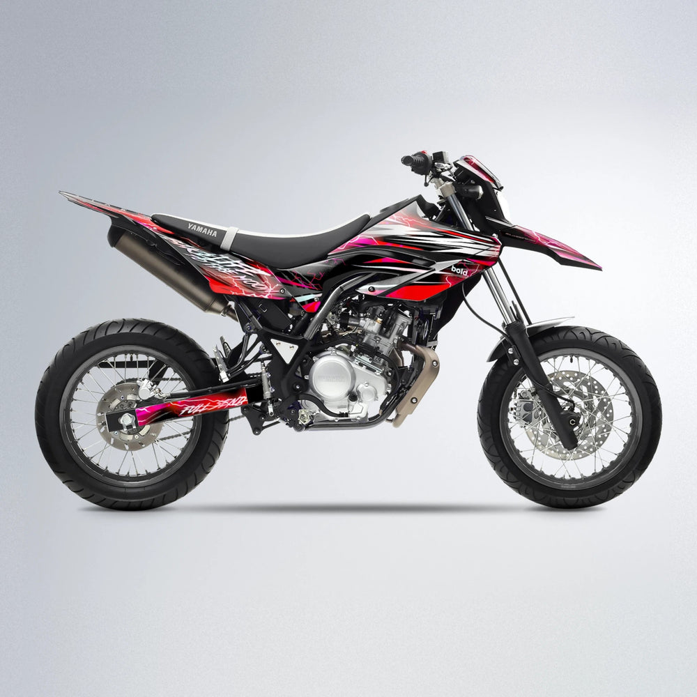 TRINITY Yamaha WR 125X supermoto graphics kit in Red