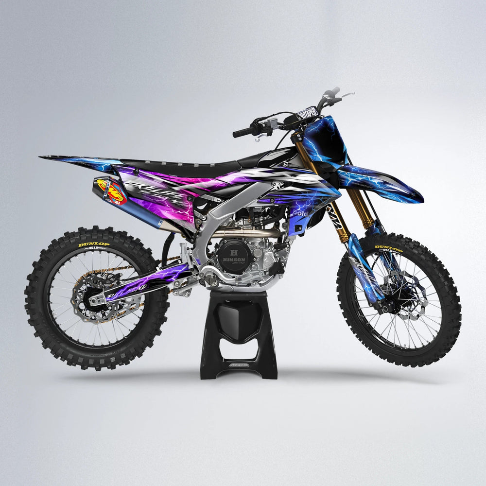 TRINITY Yamaha YZF MX motocross graphics kit in Blue Purple Fade