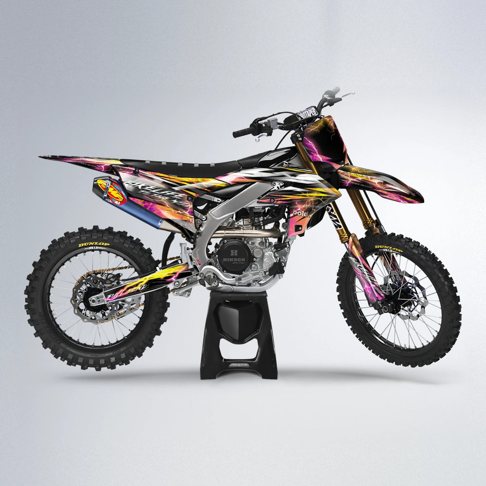 TRINITY Yamaha YZF MX motocross graphics kit in Pink & Yellow