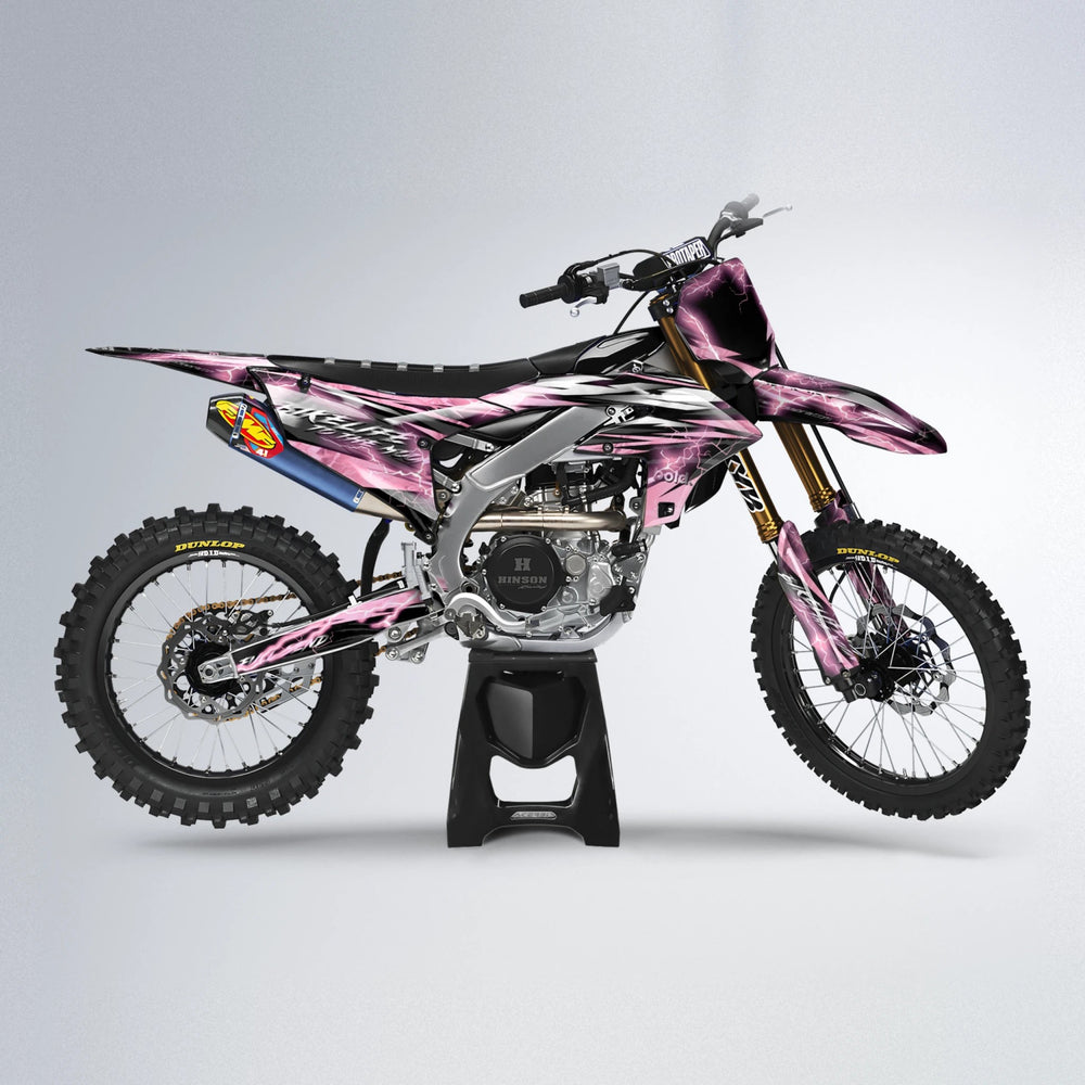 TRINITY Yamaha YZF MX motocross graphics kit in Sakura Pink