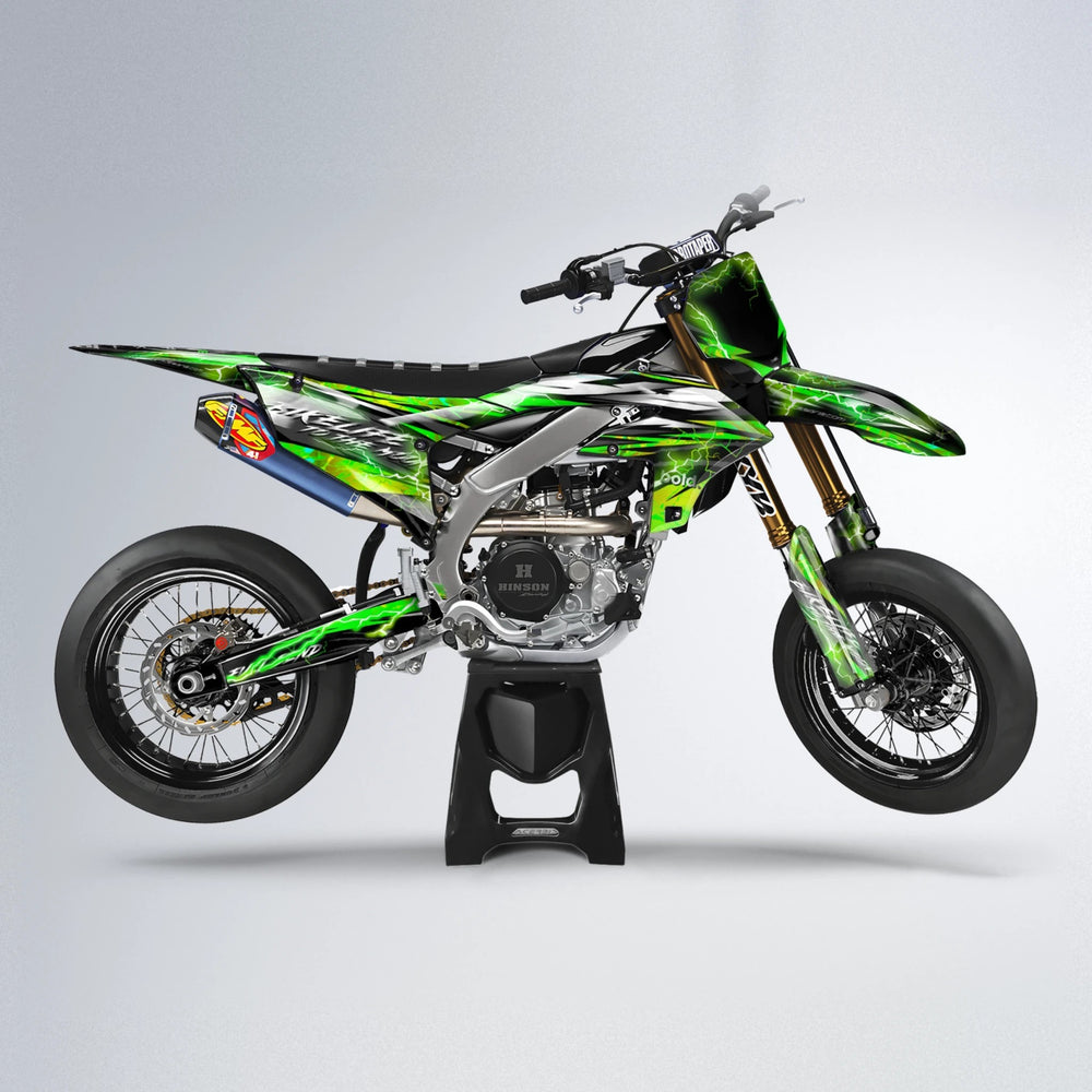 TRINITY Yamaha YZF SM supermoto graphics kit in Green