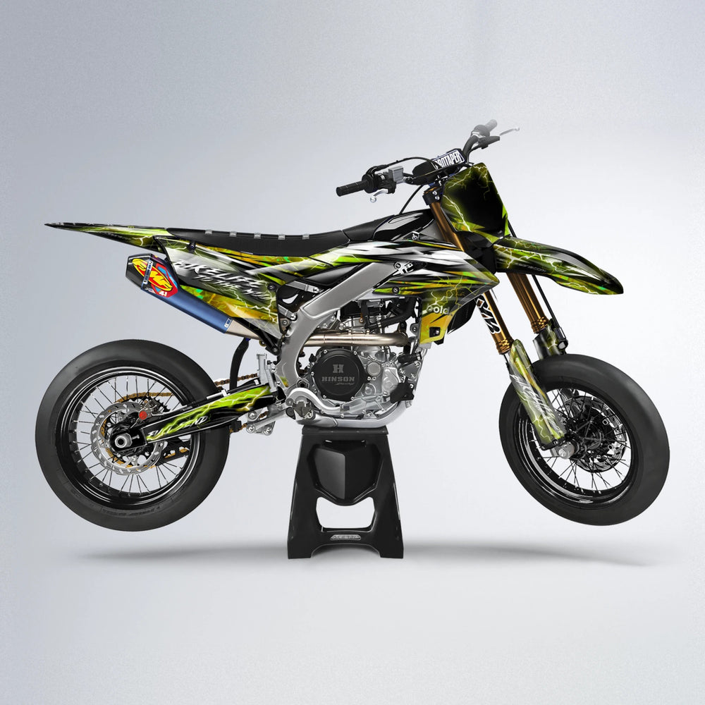 TRINITY Yamaha YZF SM supermoto graphics kit in Olive