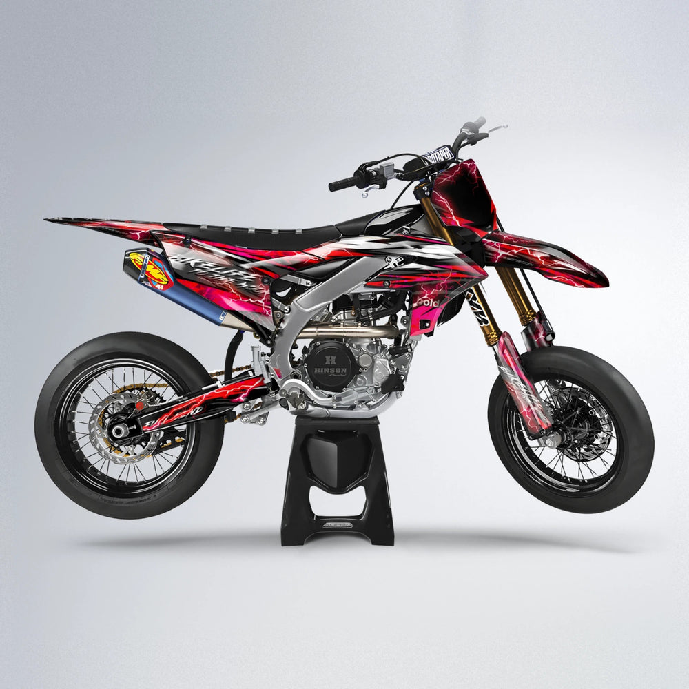 TRINITY Yamaha YZF SM supermoto graphics kit in Red