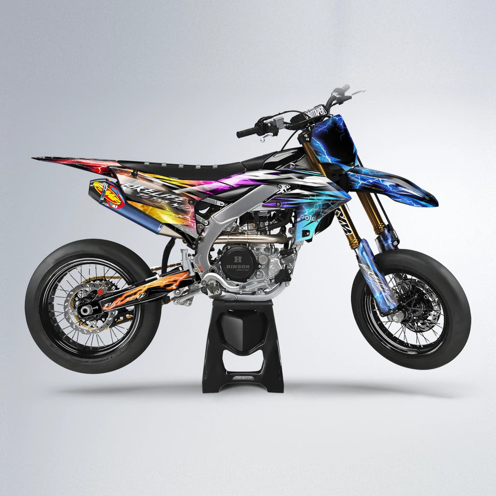 TRINITY Yamaha YZF SM supermoto graphics kit in Sunset Fade
