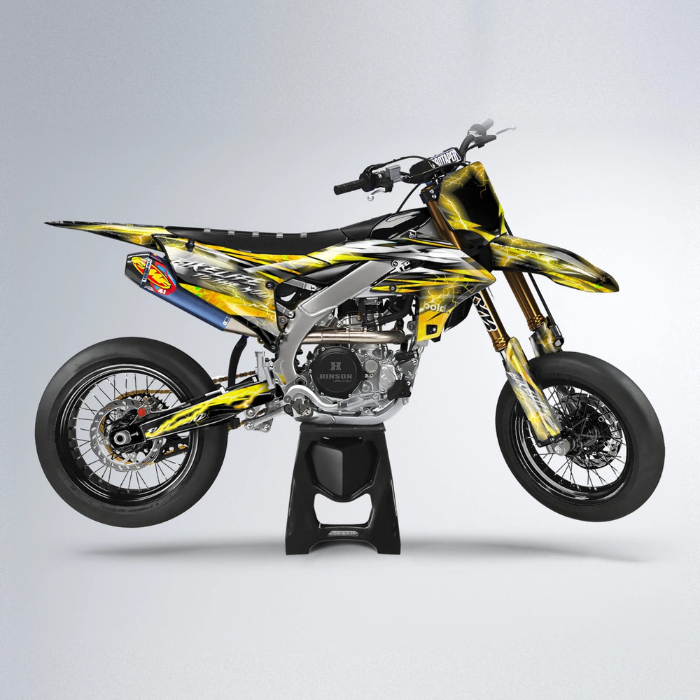 TRINITY Yamaha YZF SM supermoto graphics kit in Yellow