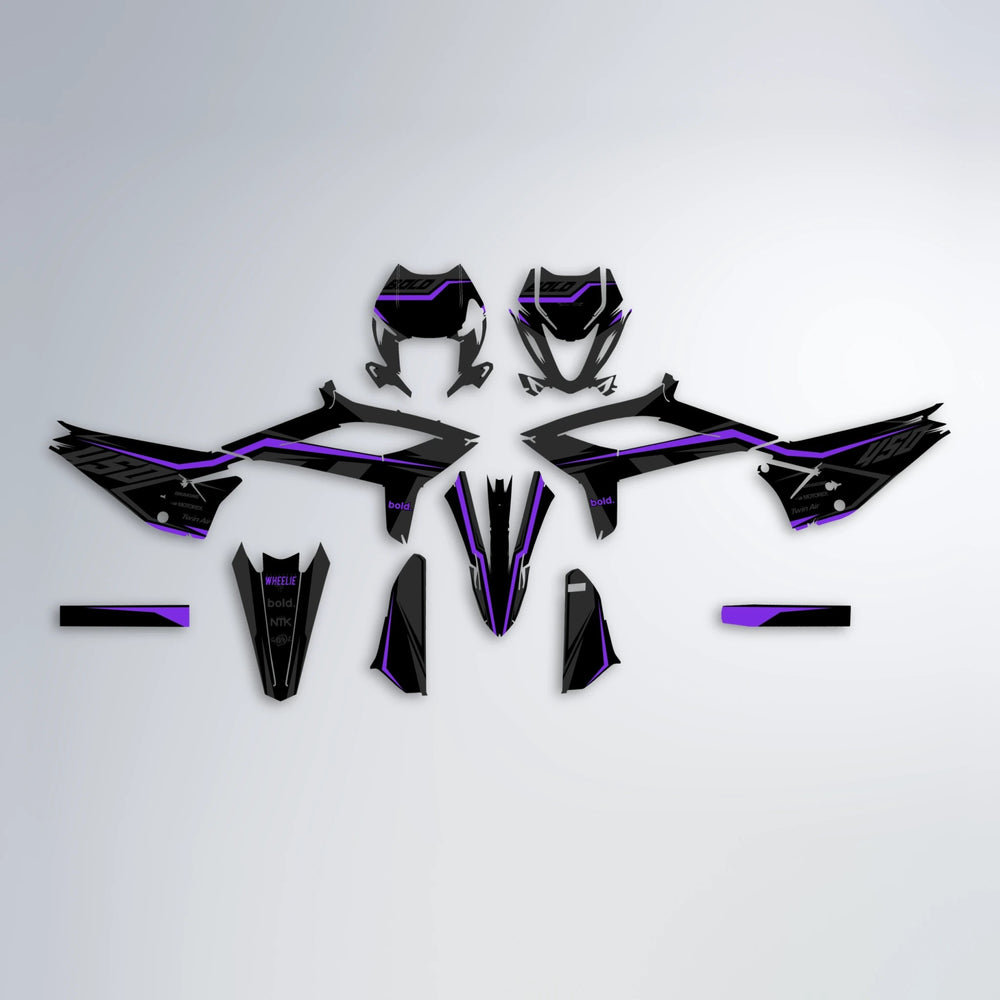 TRONIC Beta graphics kit parts layout in Purple