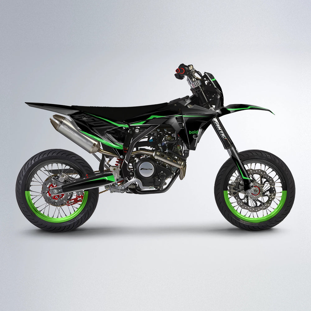 TRONIC Fantic supermoto graphics kit in Green