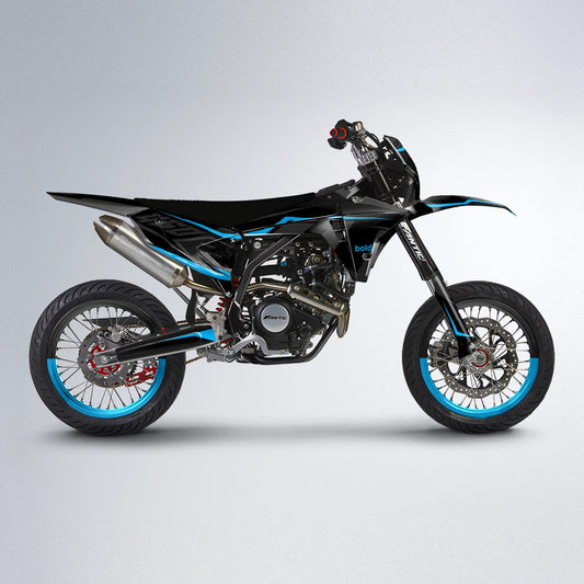 TRONIC Fantic supermoto graphics kit in Light Blue