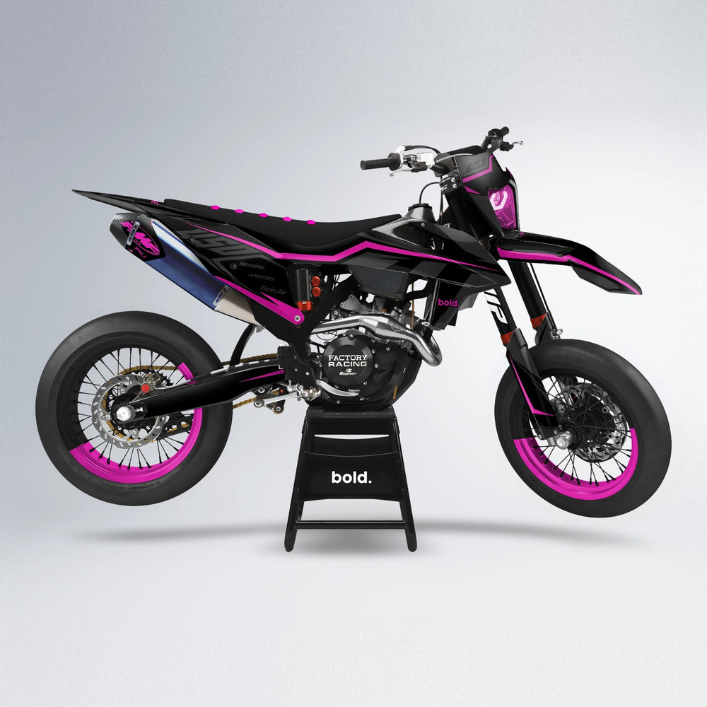 TRONIC supermoto graphics kit in Pink
