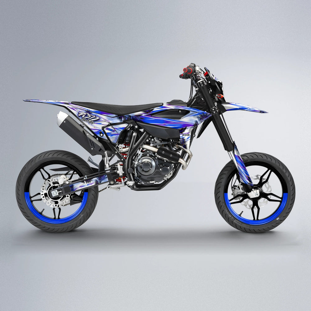 TROPIC Beta supermoto graphics kit in Blue