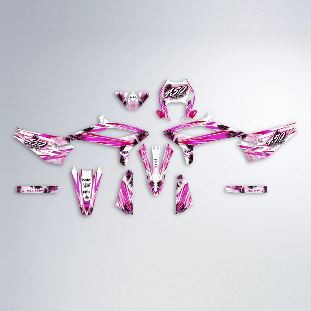 TROPIC Beta graphics kit parts layout in Pink