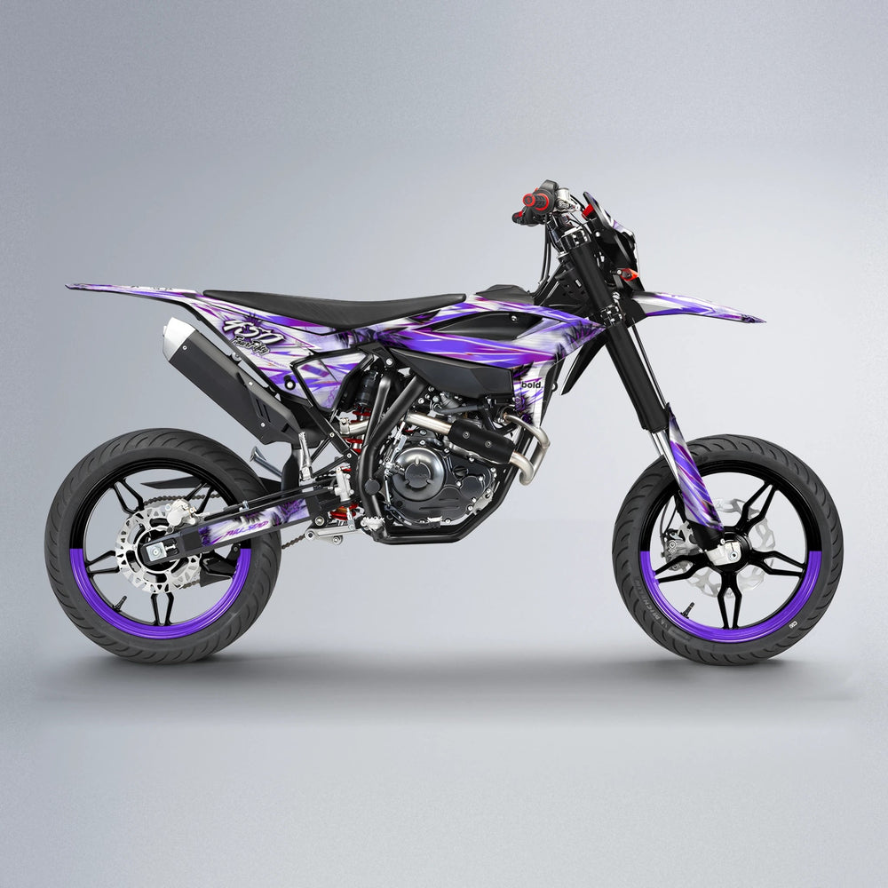 TROPIC Beta supermoto graphics kit in Purple