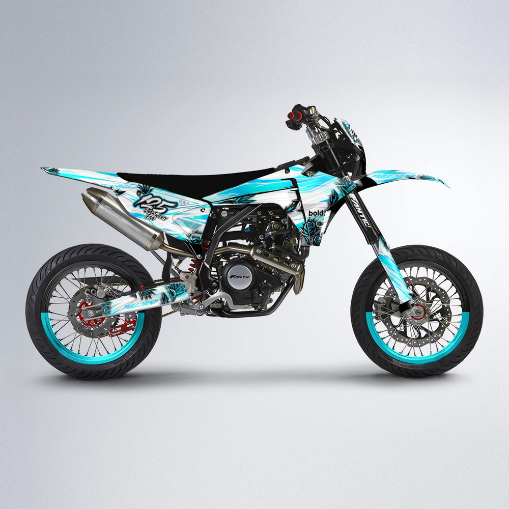 TROPIC Fantic supermoto graphics kit in Custom Colour
