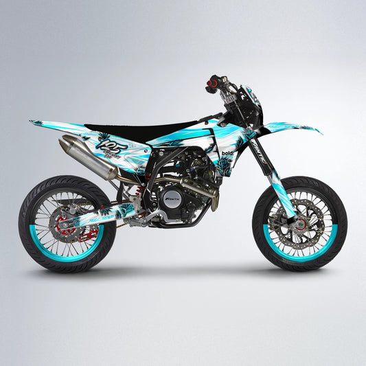 TROPIC Fantic supermoto graphics kit in Teal