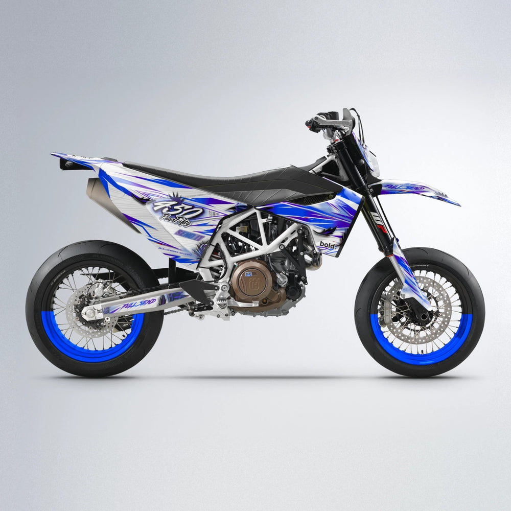 TROPIC Husqvarna 701 supermoto graphics kit in Blue