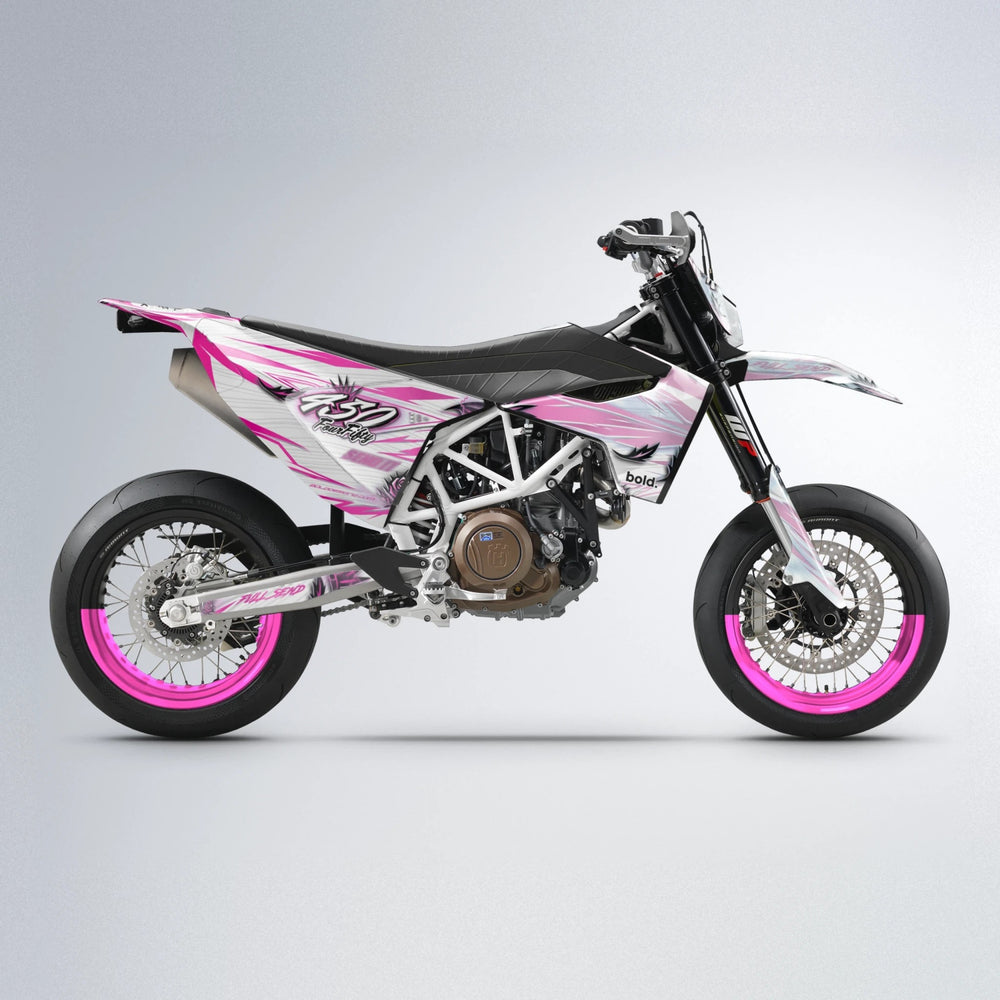 TROPIC Husqvarna 701 supermoto graphics kit in Flamingo