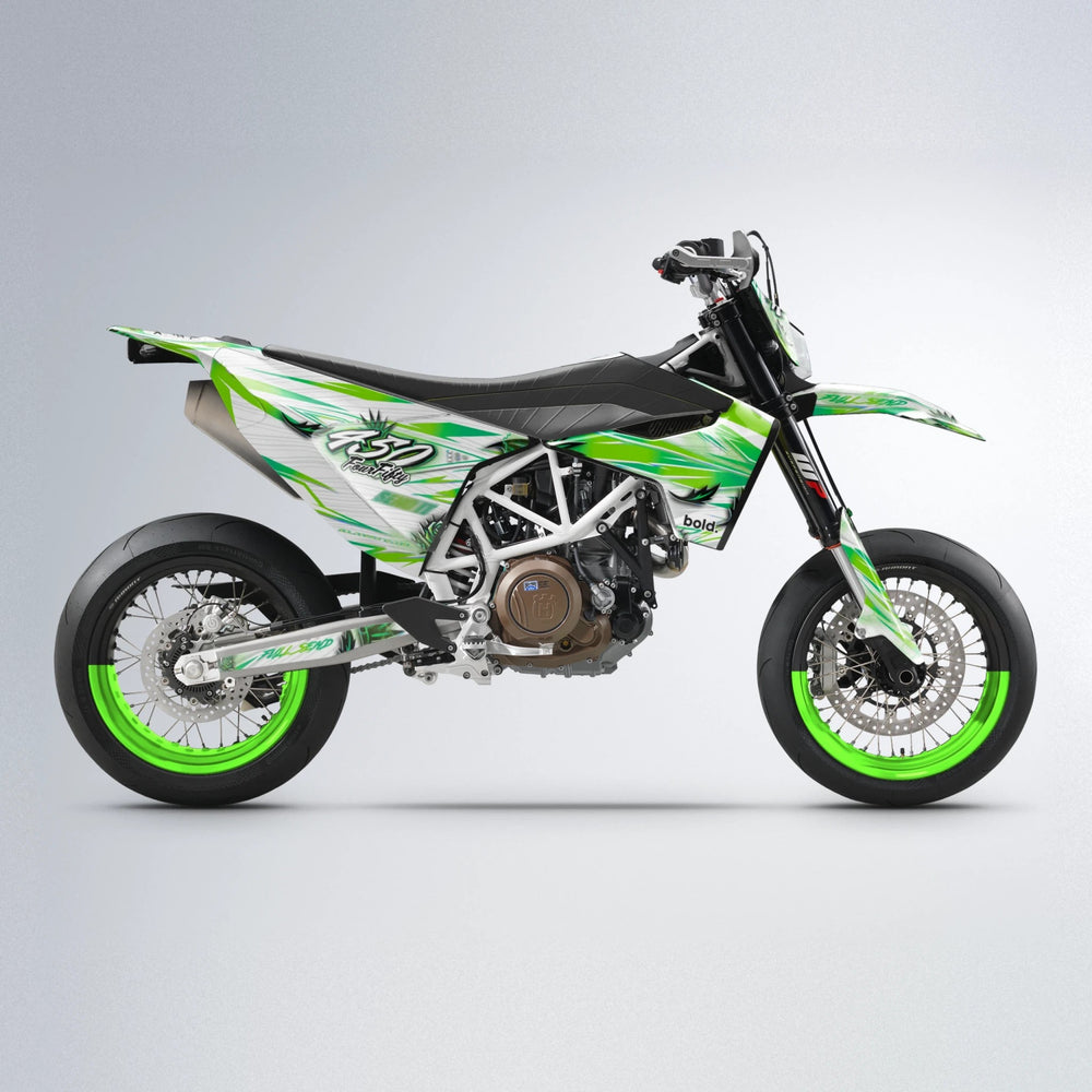 TROPIC Husqvarna 701 supermoto graphics kit in Green