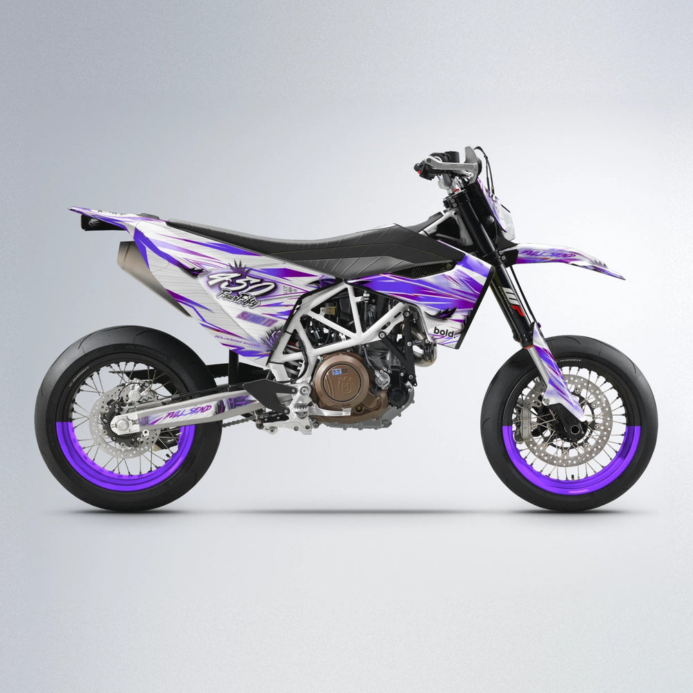 TROPIC Husqvarna 701 supermoto graphics kit in Purple