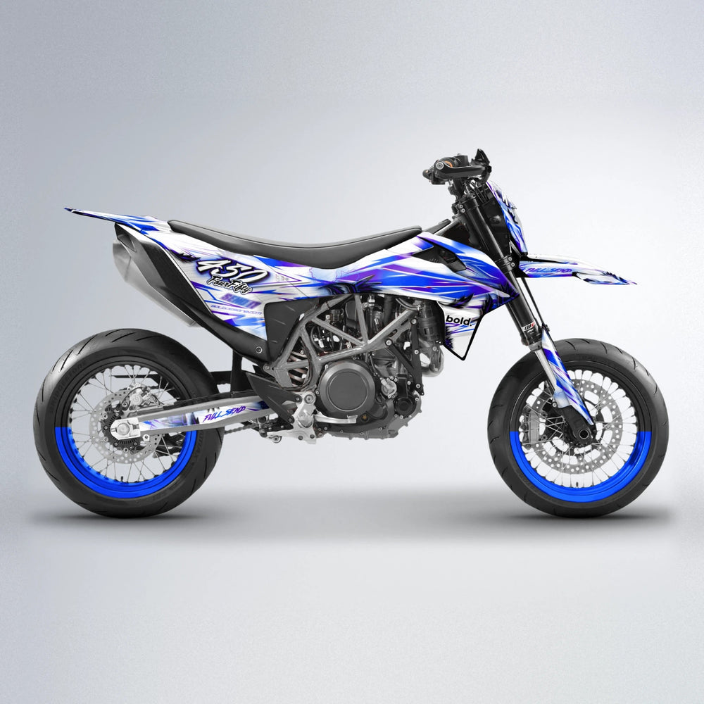 TROPIC KTM SMC 690 supermoto graphics kit in Blue