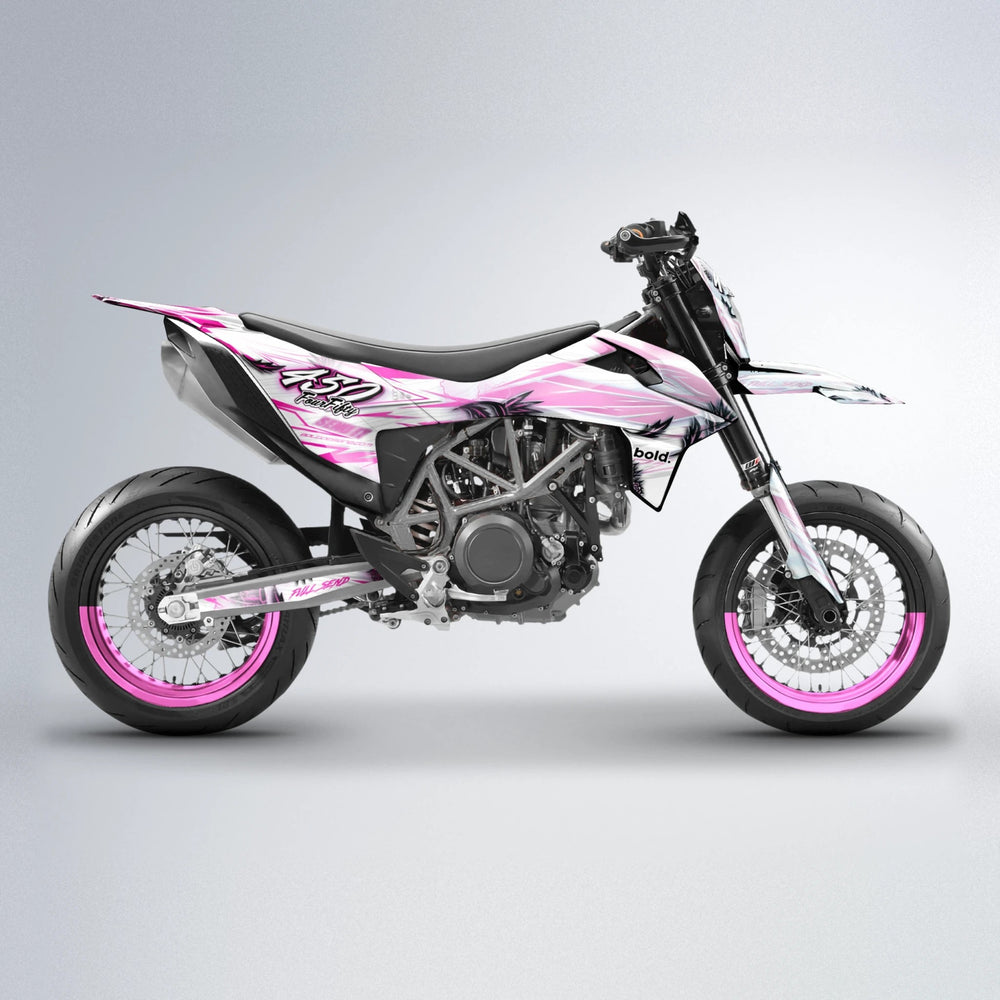 TROPIC KTM SMC 690 supermoto graphics kit in Flamingo