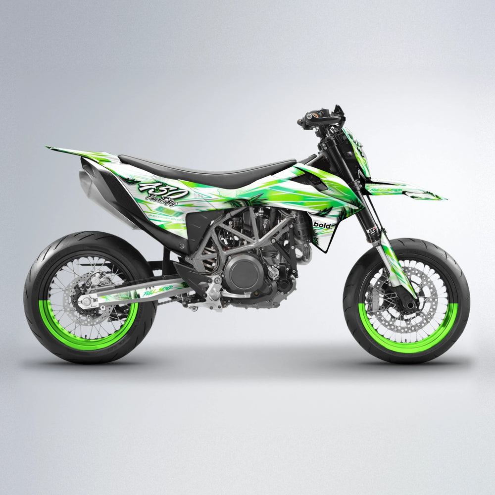 TROPIC KTM SMC 690 supermoto graphics kit in Green