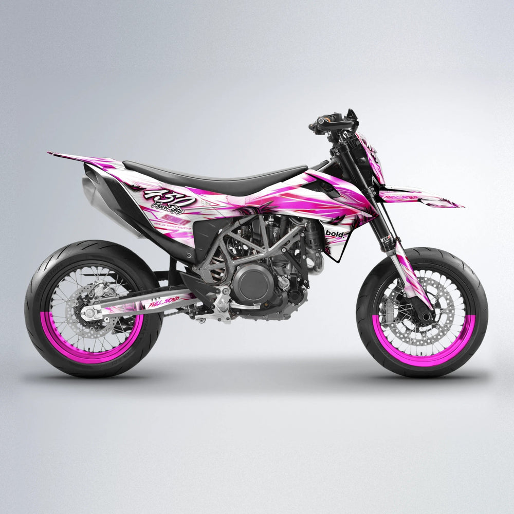 TROPIC KTM SMC 690 supermoto graphics kit in Pink