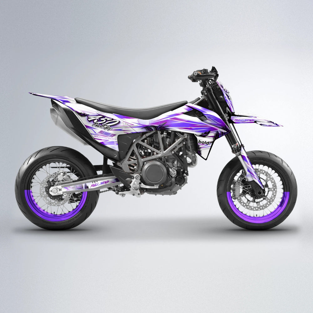TROPIC KTM SMC 690 supermoto graphics kit in Purple