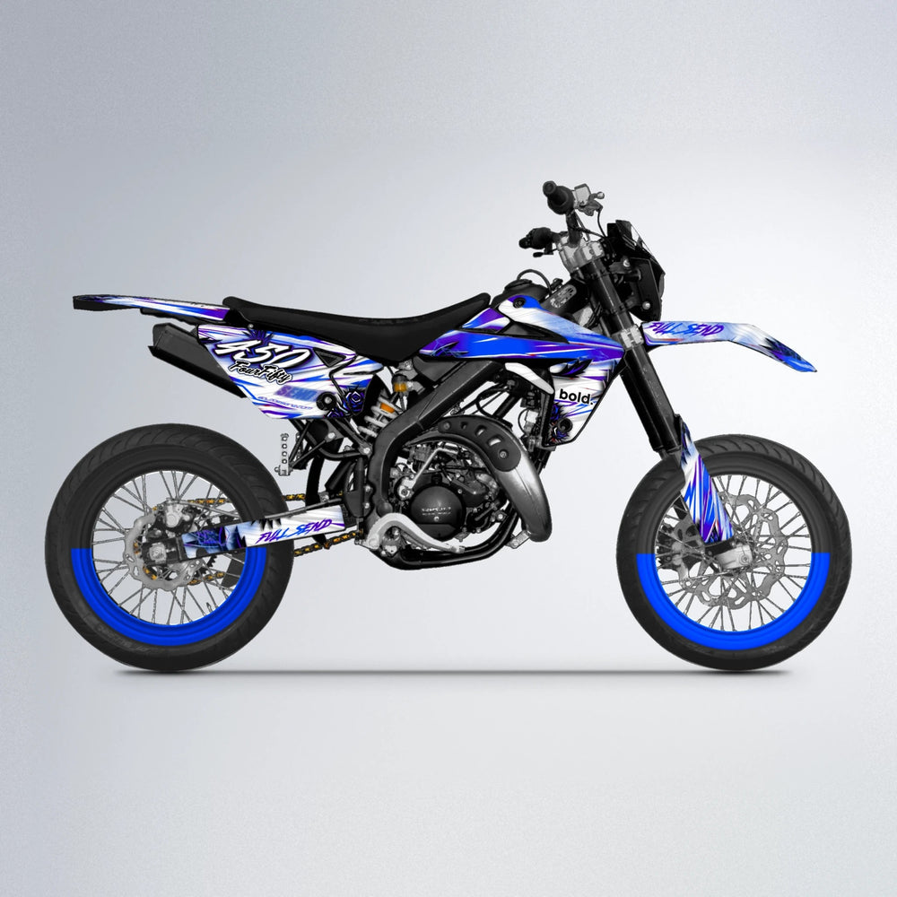 TROPIC Rieju MRT supermoto graphics kit in Blue