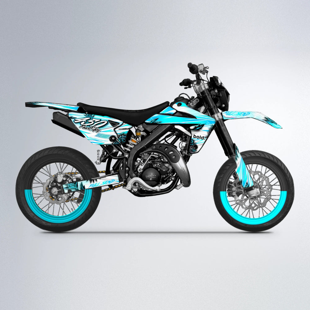TROPIC Rieju MRT supermoto graphics kit in Custom Colour