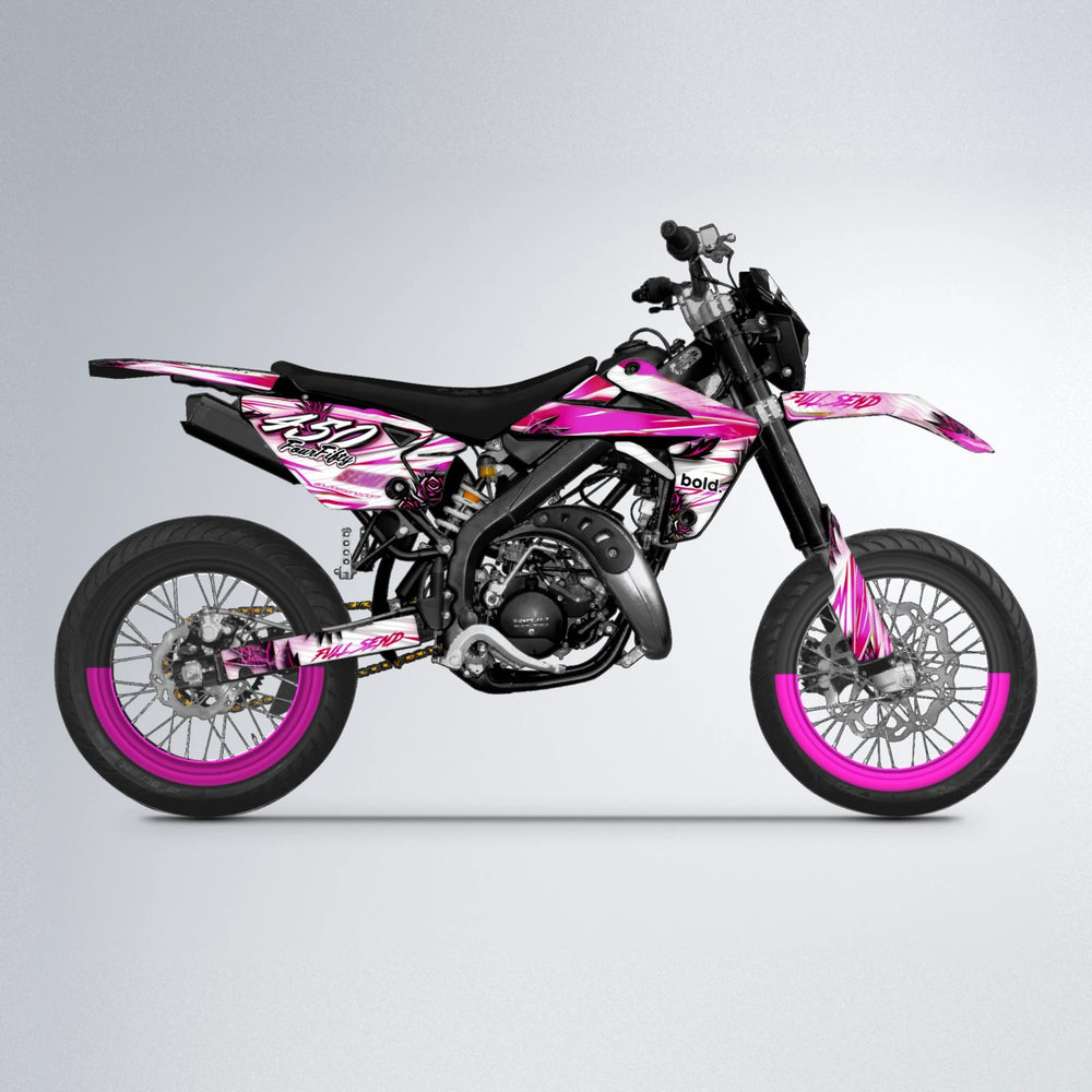 TROPIC Rieju MRT supermoto graphics kit in Pink