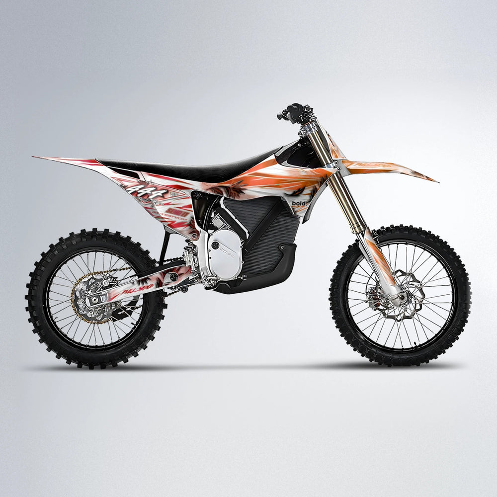 TROPIC Stark Varg MX motocross graphics kit in Red & Orange