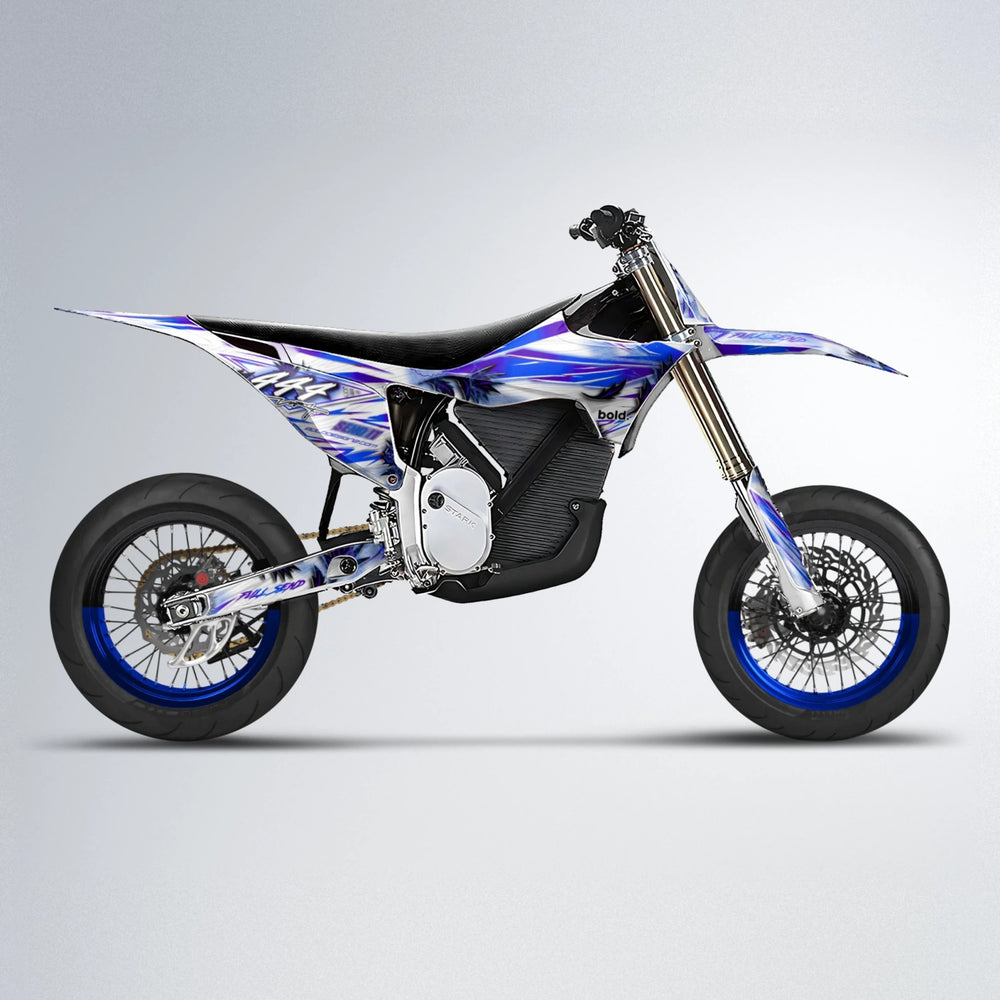TROPIC Stark Varg SM supermoto graphics kit in Blue