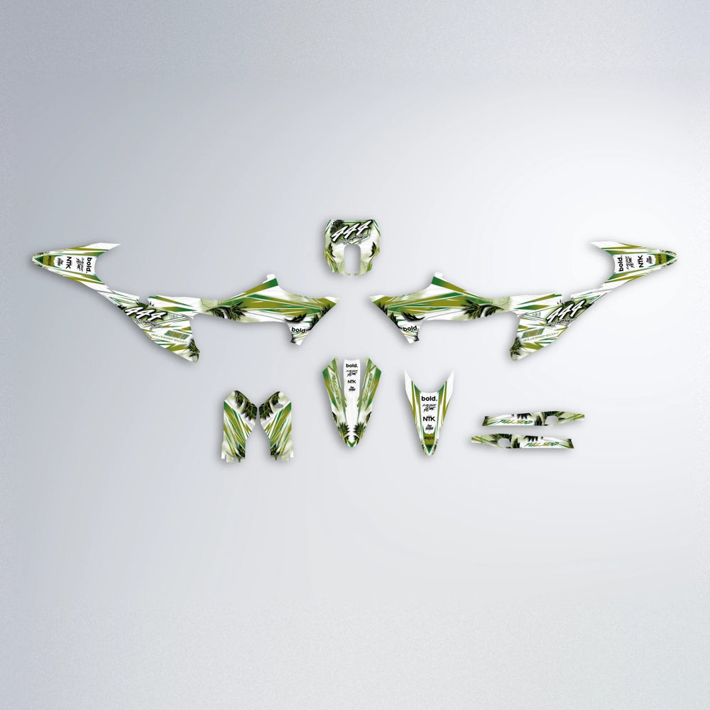 TROPIC Stark Varg SM graphics kit parts layout in Olive