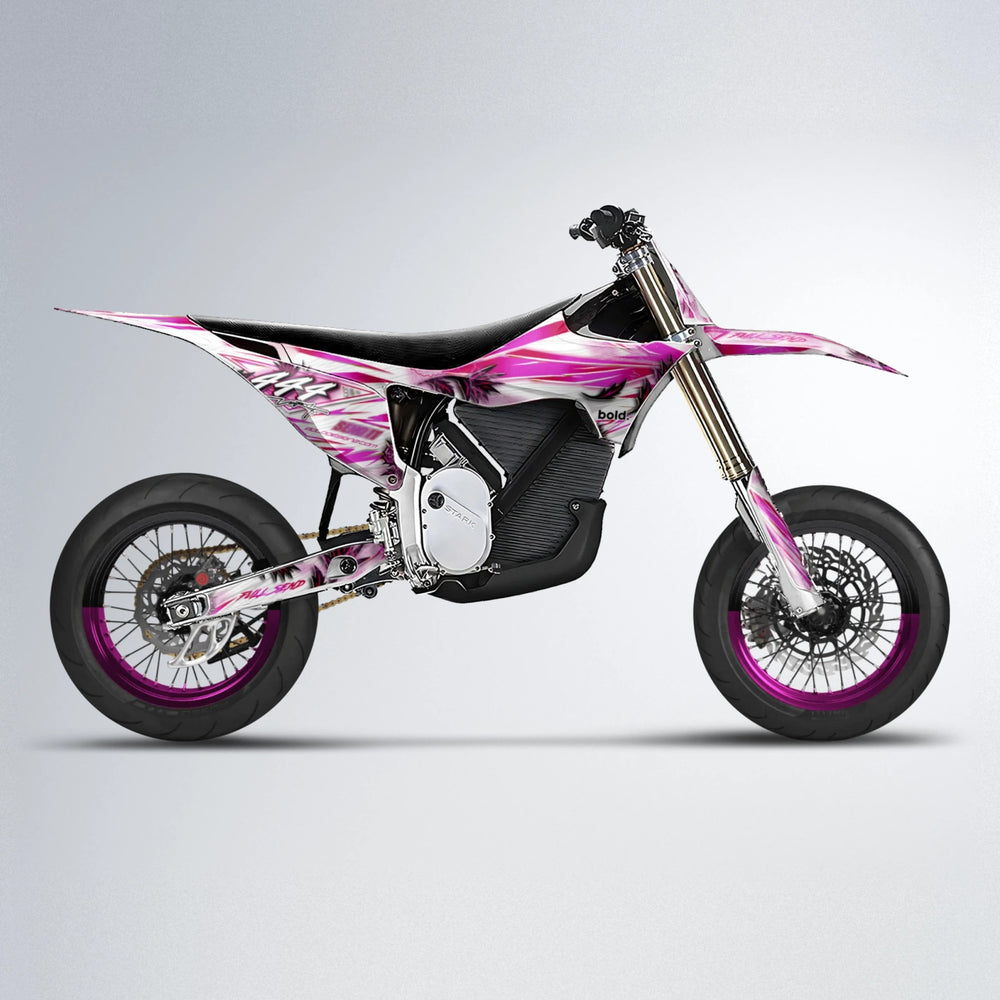 TROPIC Stark Varg SM supermoto graphics kit in Pink