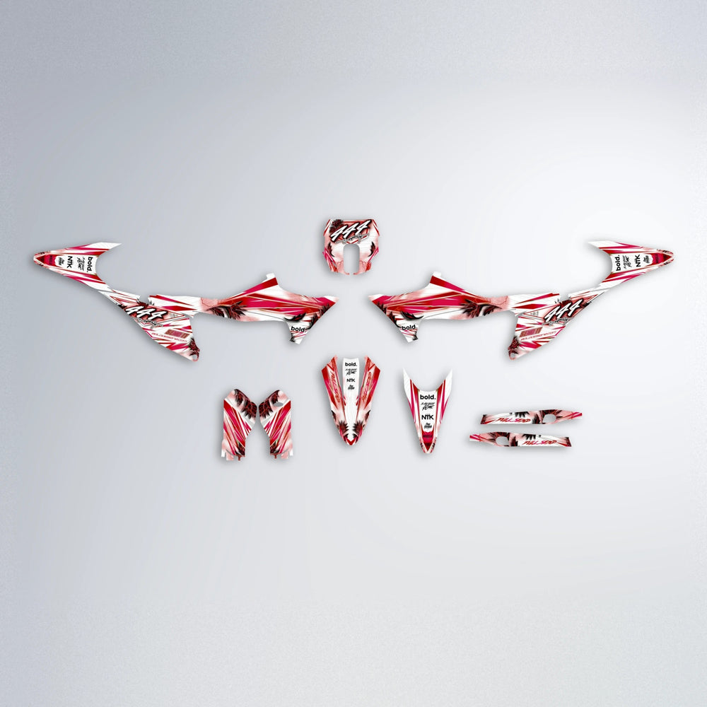 TROPIC Stark Varg SM graphics kit parts layout in Red