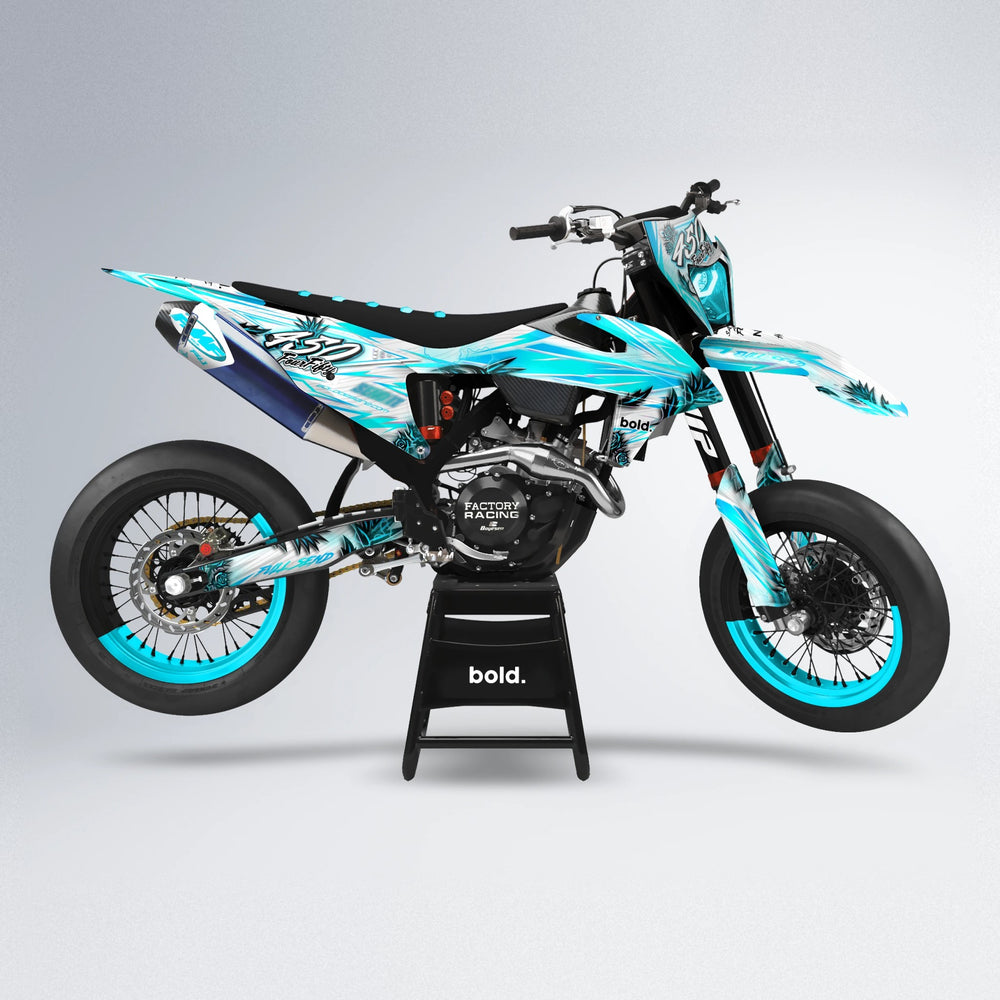 TROPIC supermoto graphics kit in Custom Colour