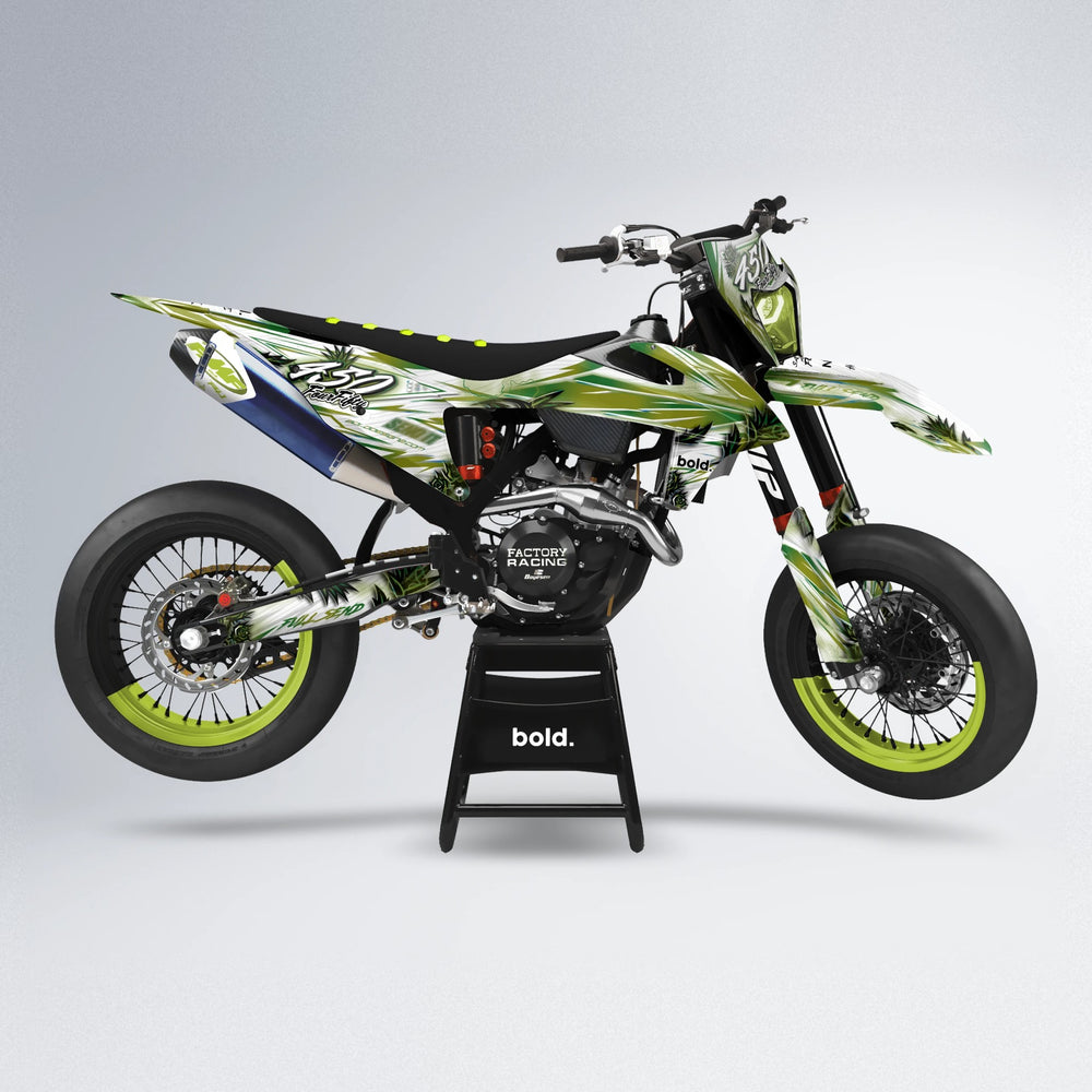 TROPIC supermoto graphics kit in Olive