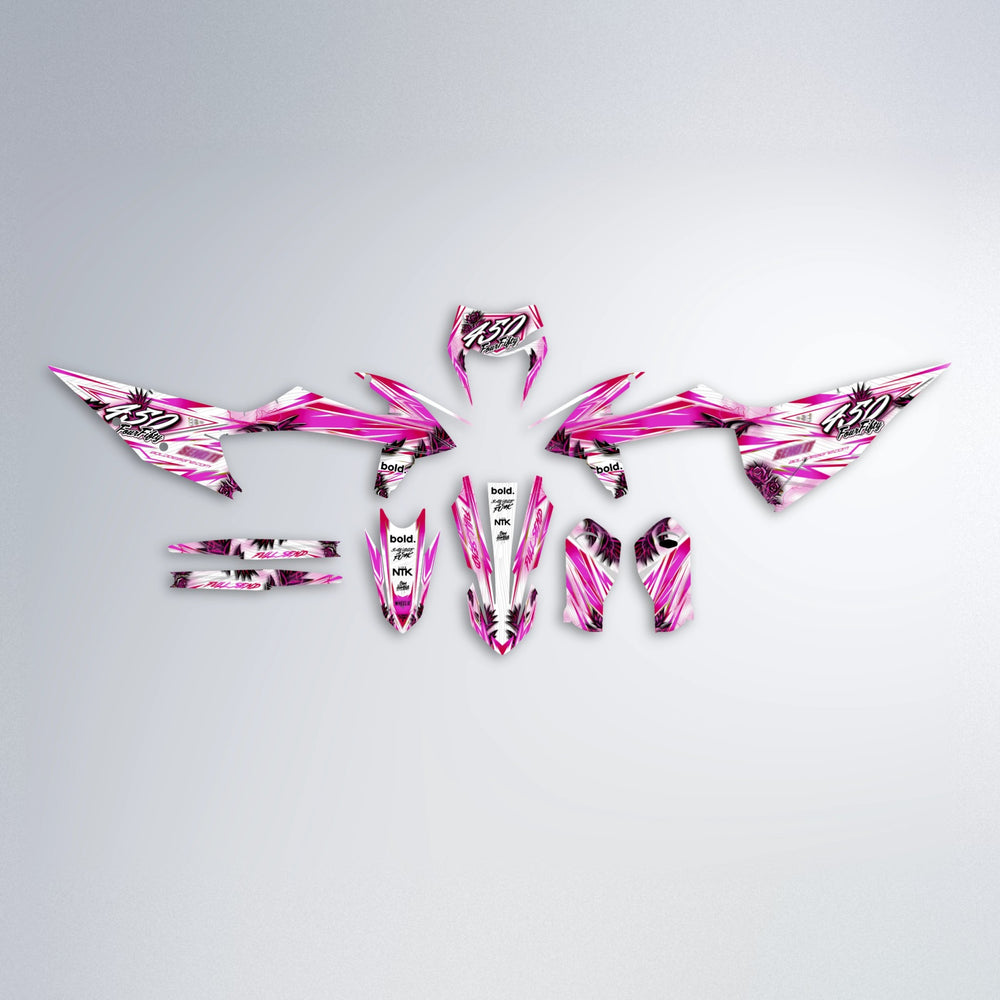 TROPIC graphics kit parts layout in Pink
