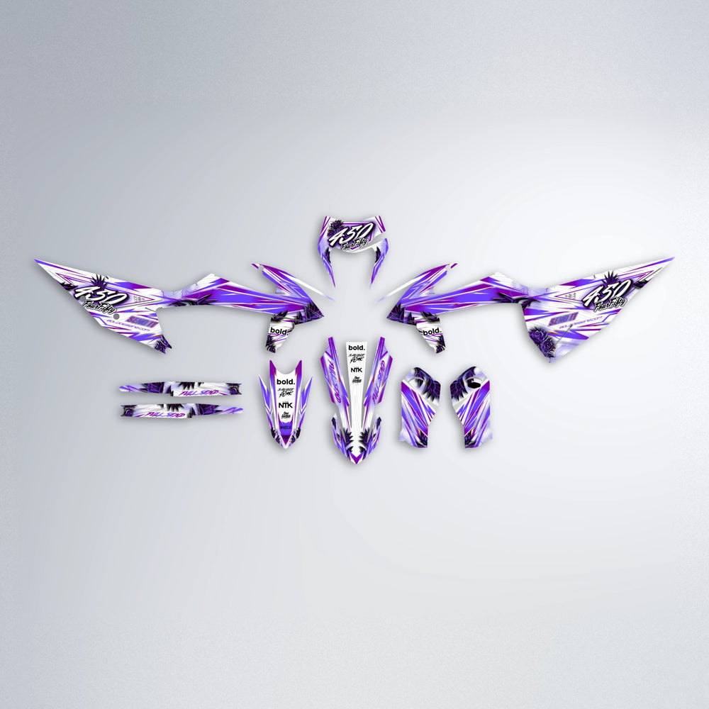 TROPIC graphics kit parts layout in Purple