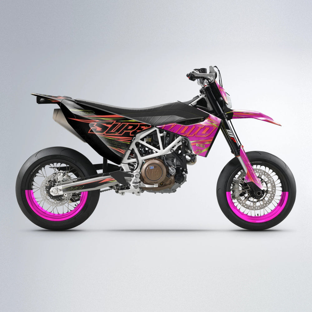 VELOCITY Husqvarna 701 supermoto graphics kit in Pink