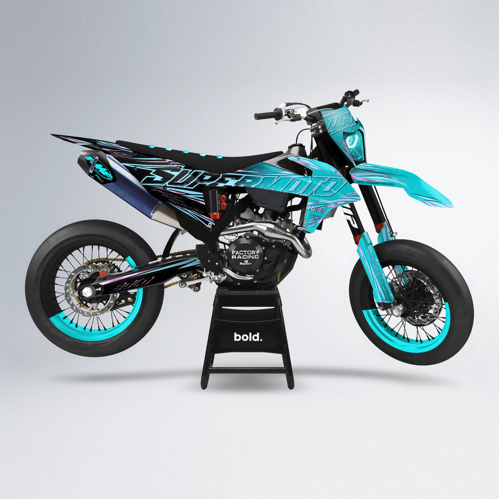 VELOCITY supermoto graphics kit in Teal