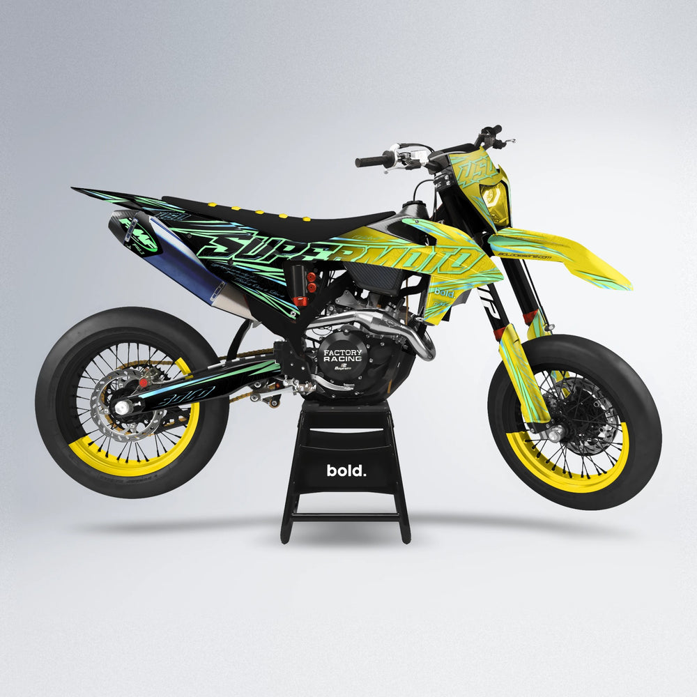VELOCITY supermoto graphics kit in Yellow