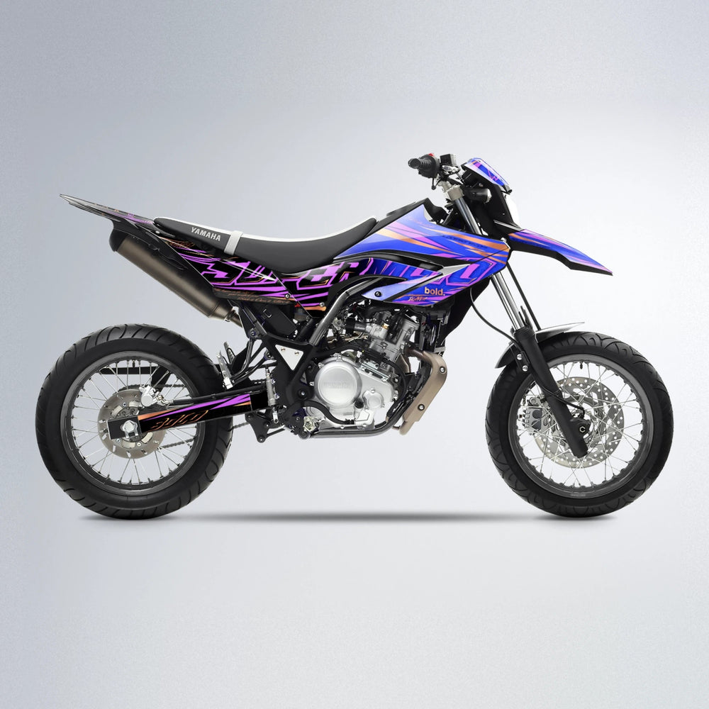 VELOCITY Yamaha WR 125X supermoto graphics kit in Blue