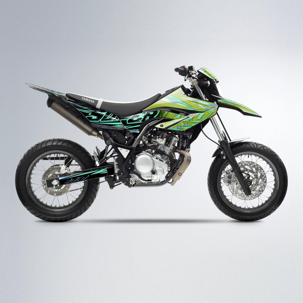 VELOCITY Yamaha WR 125X supermoto graphics kit in Olive