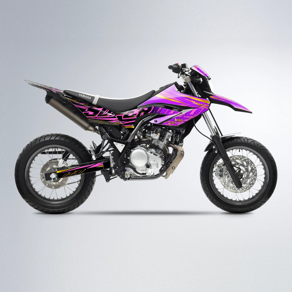 VELOCITY Yamaha WR 125X supermoto graphics kit in Purple