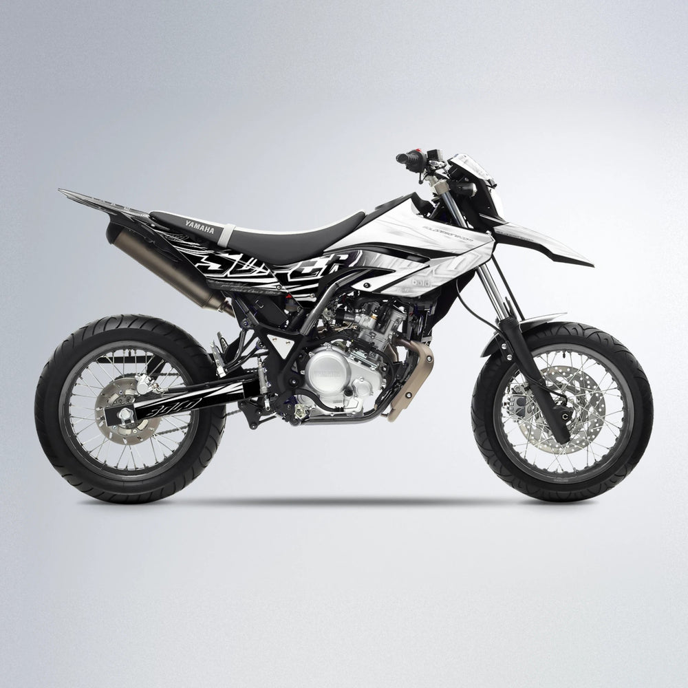 VELOCITY Yamaha WR 125X supermoto graphics kit in White
