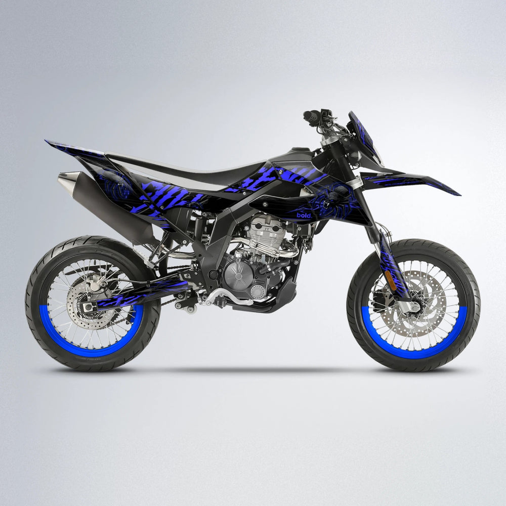 VENOM Aprilia SX 125 supermoto graphics kit in Blue