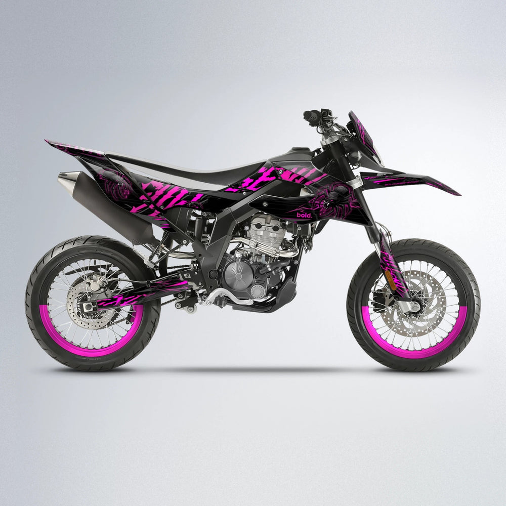 VENOM Aprilia SX 125 supermoto graphics kit in Pink