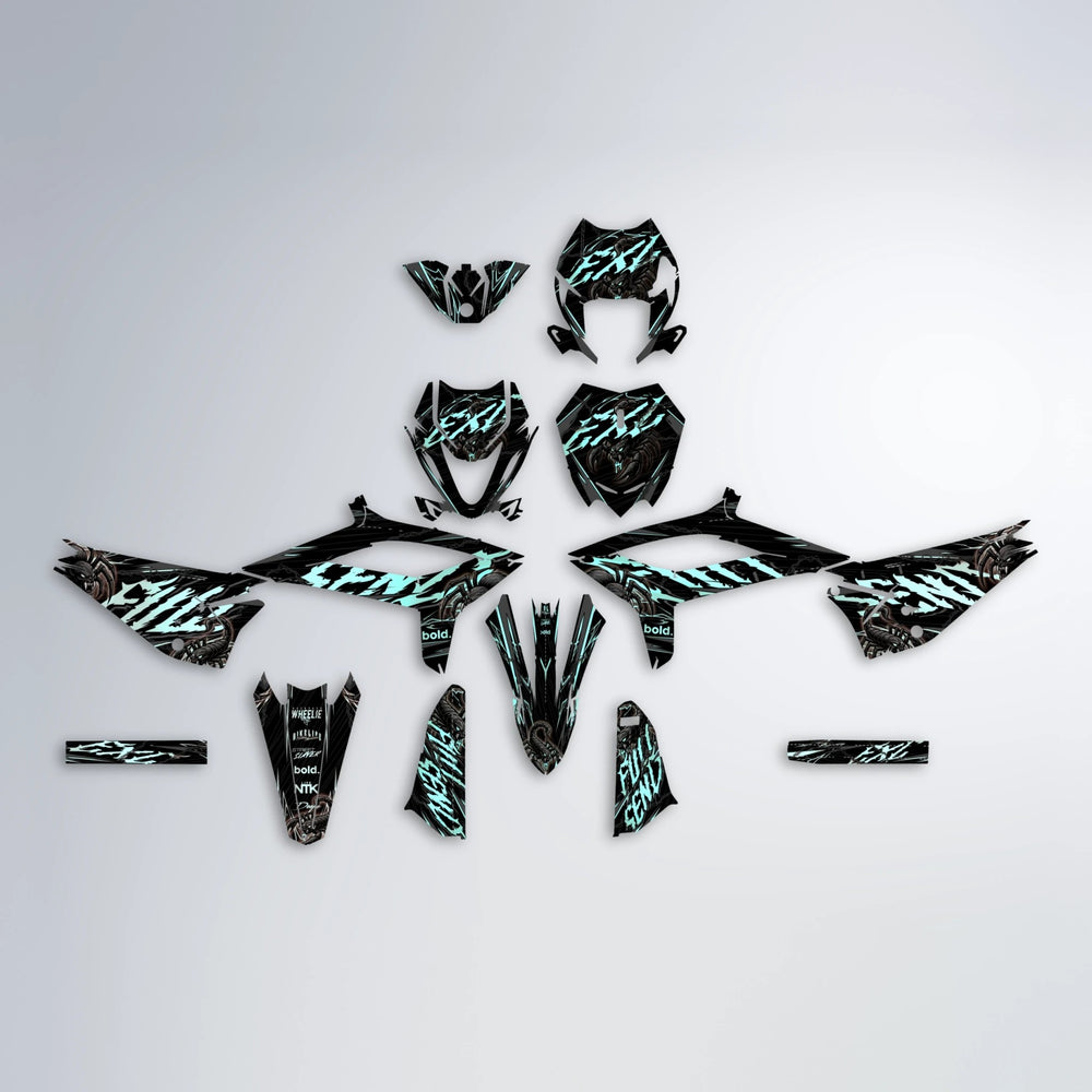 VENOM Beta graphics kit parts layout in Mint